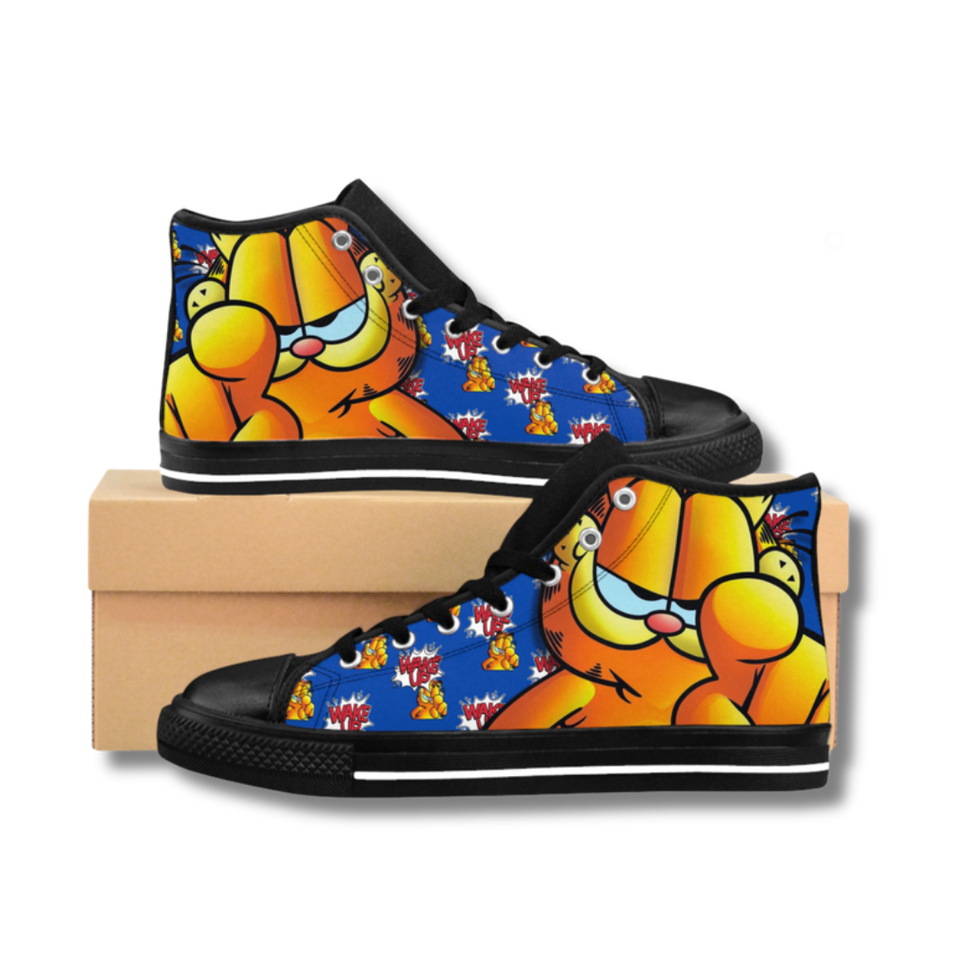 Vintage-Sealed The Hottest Rawest Sneakers & Apparel Clothing Store Around Online. GARFIELD 3D Unisex Streetwear Sneakers | Custom Graphic Shoes [BLUE] US Sizes [6-12]. 