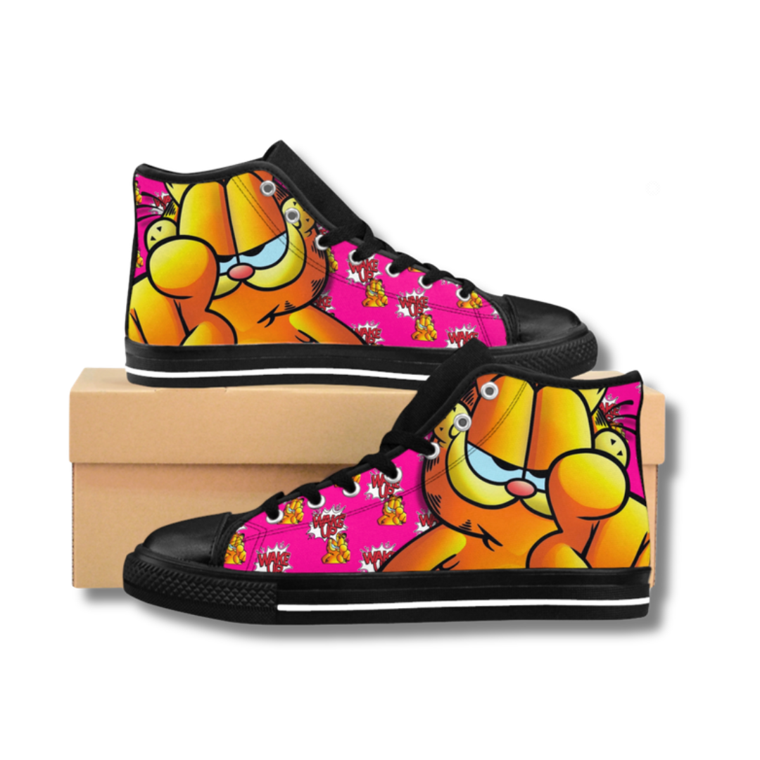 Vintage-Sealed The Hottest Rawest Sneakers & Apparel Clothing Store Around Online. GARFIELD 3D Unisex Streetwear Sneakers | Custom Graphic Shoes [PINK] US Sizes [6-12]. 