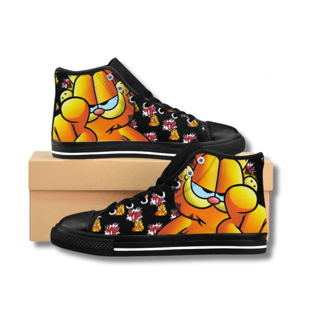Vintage-Sealed The Hottest Rawest Sneakers & Apparel Clothing Store Around Online. GARFIELD 3D Unisex Streetwear Sneakers | Custom Graphic Shoes [BLACK] US Sizes [6-12]. 