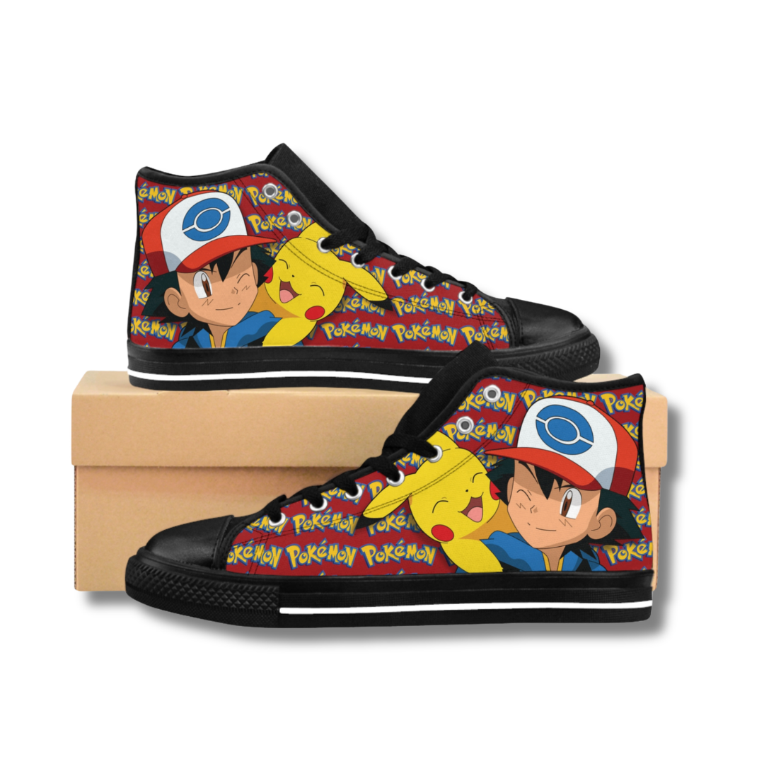 Vintage-Sealed The Hottest Rawest Sneakers & Apparel Clothing Store Around Online. Pokémon Ash & Pikachu 3D Sneakers | Custom Unisex Kicks | Men & Women [RED] US Sizes [6-12]. 
