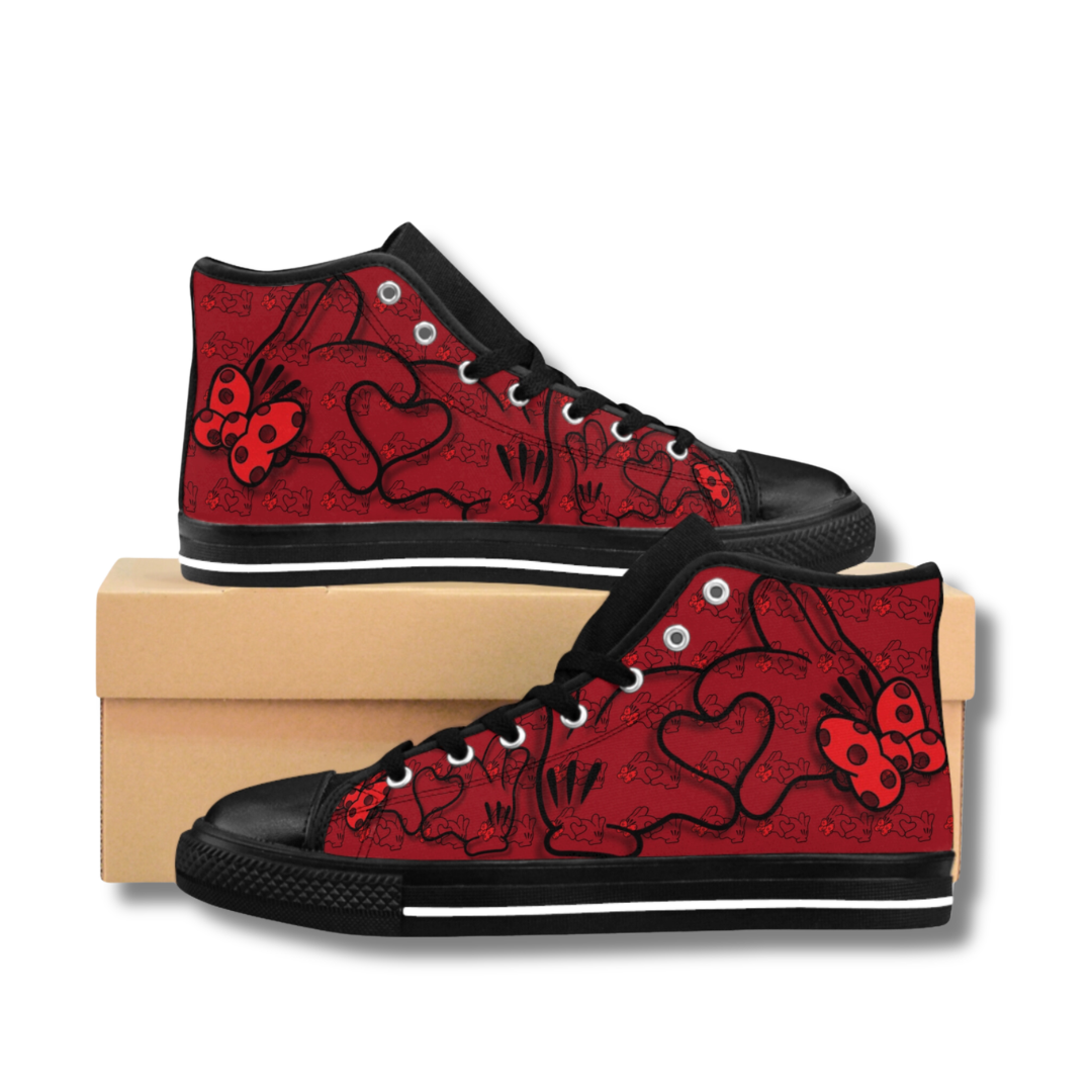 Vintage-Sealed The Hottest Rawest Sneakers & Apparel Clothing Store Around Online. Luv You 3D Hand Sign Women’s Sneakers | Custom Fashion Shoes [RED] US Sizes [6-10]. by FlyKickzOnly
