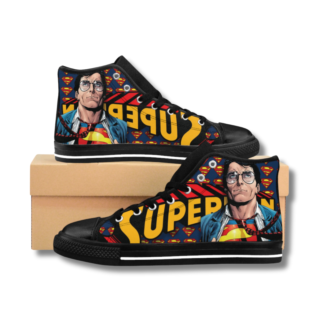 Vintage-Sealed The Hottest Rawest Sneakers & Apparel Clothing Store Around Online. Superman 3D Custom Sneakers for Men | Superhero Graphic Shoes [BLUE] US Sizes [6.5-12].