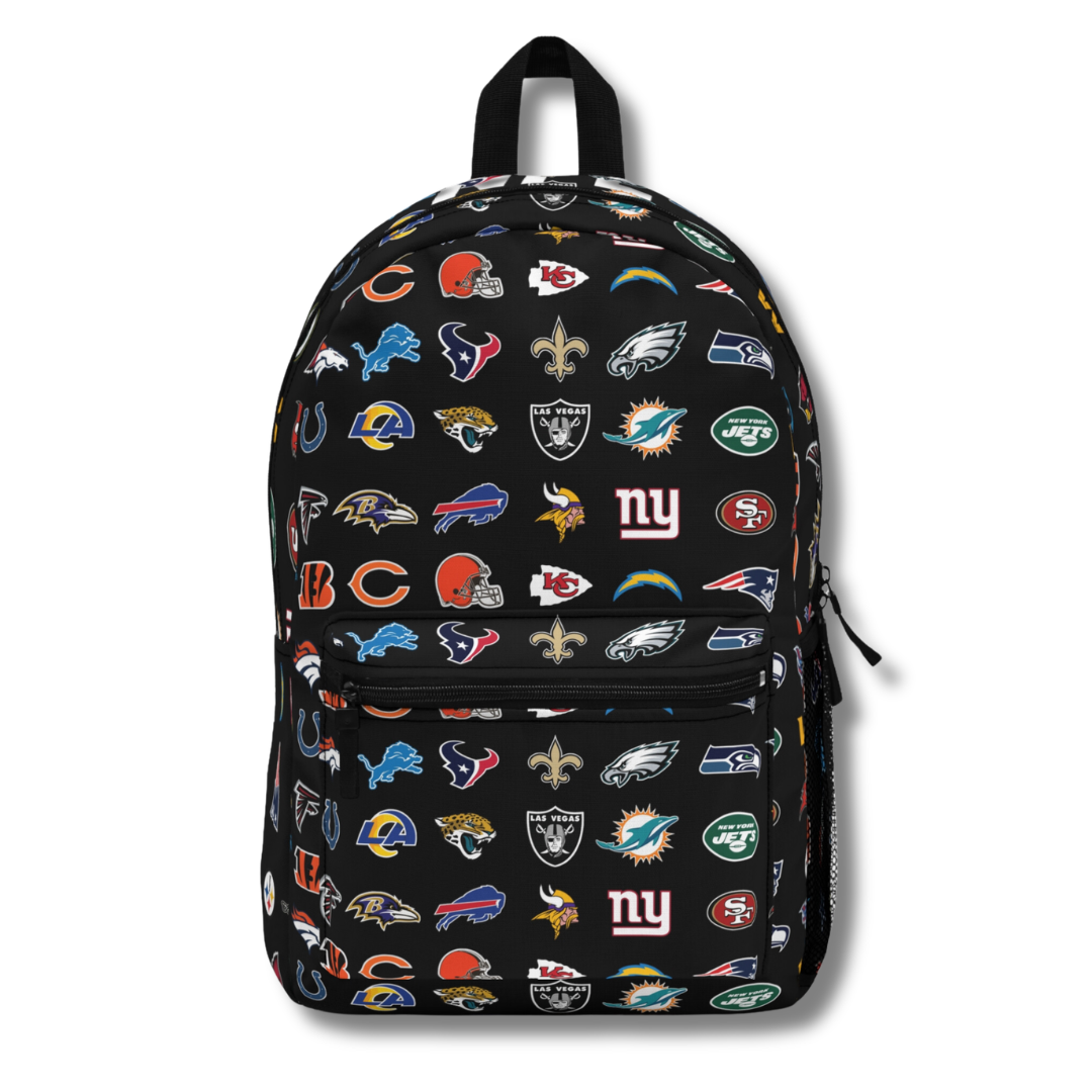 Vintage-Sealed The Hottest Rawest Sneakers & Apparel Clothing Store Around Online. NFL 3D Team Backpack – Football Fan Style | Brand New [BLACK] US Sizes [Standard].