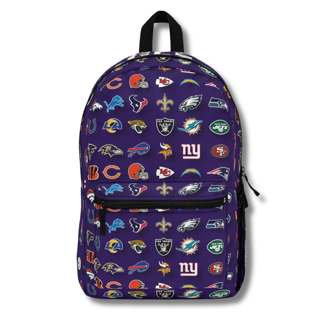 Vintage-Sealed The Hottest Rawest Sneakers & Apparel Clothing Store Around Online. NFL 3D Team Backpack – Football Fan Style | Brand New [PURPLE] US Sizes [Standard].