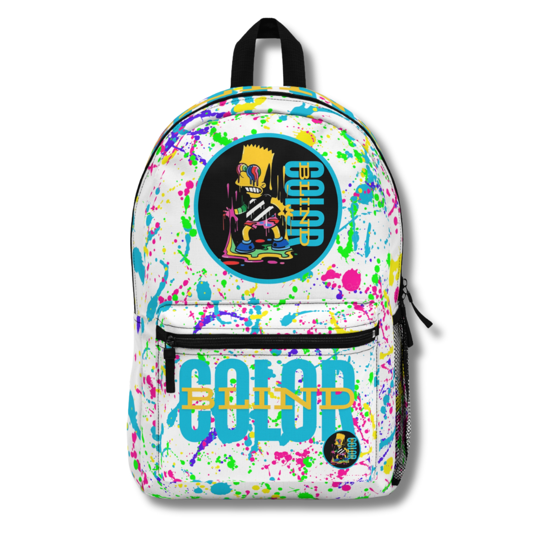 Vintage-Sealed The Hottest Rawest Sneakers & Apparel Clothing Store Around Online. Color Blind Bart S. Backpack | Unisex Graphic Fashion Backpack | New [White] US Sizes [One Size].