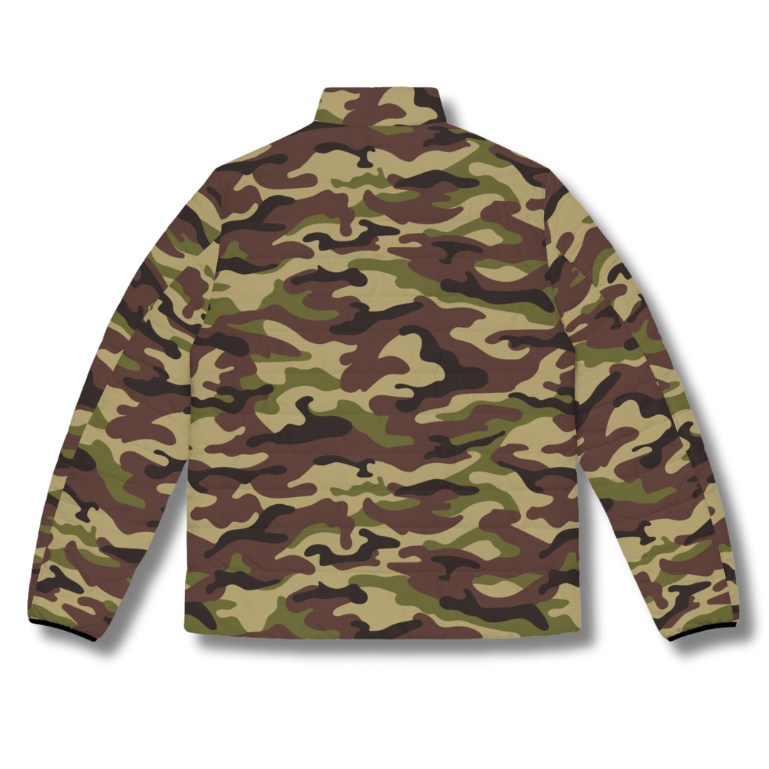 Vintage-Sealed The Hottest Rawest Sneakers & Apparel Clothing Store Around Online. Men’s Camouflage Puffer Jacket – Rugged Streetwear Style [GREEN] US Size [S-2XL].
