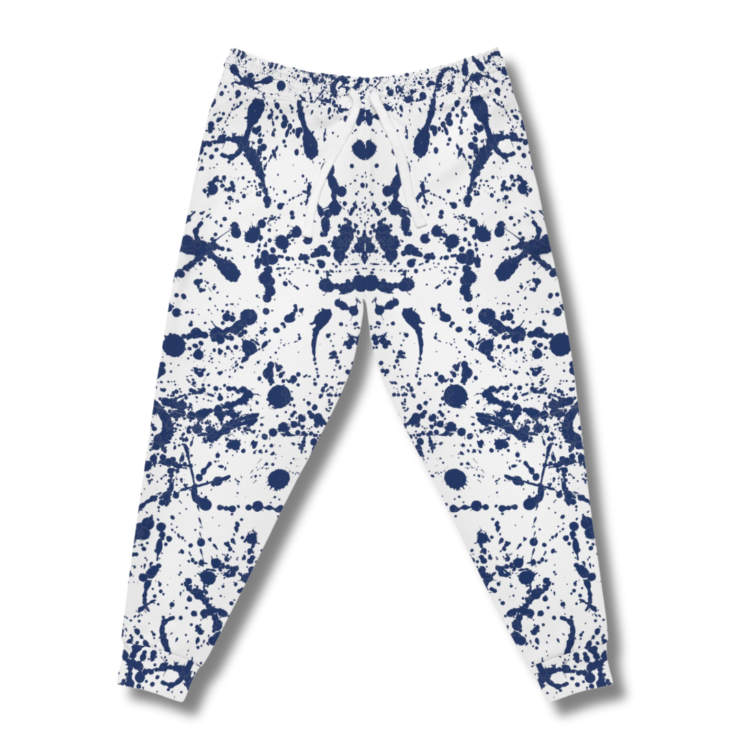 Vintage-Sealed The Hottest Rawest Sneakers & Apparel Clothing Store Around Online. Men’s Paint Splash Jogger Pants – Bold Graphic Streetwear [White] US Sizes [S-XL].