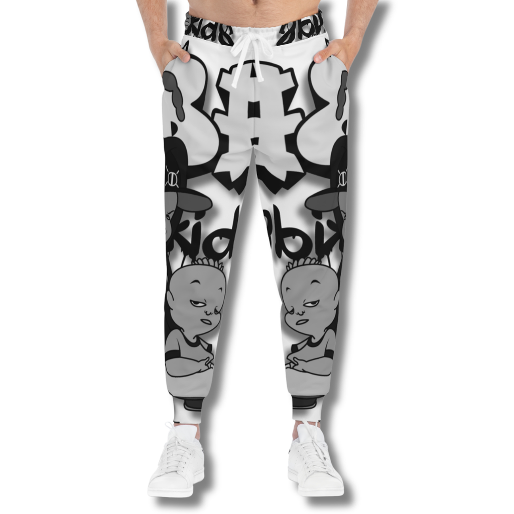 Vintage-Sealed The Hottest Rawest Sneakers & Apparel Clothing Store Around Online. BABE KIDS Men’s Cartoon Graphic Joggers – Fun, Playful Stylish! [WHITE] US Size [S-XL].