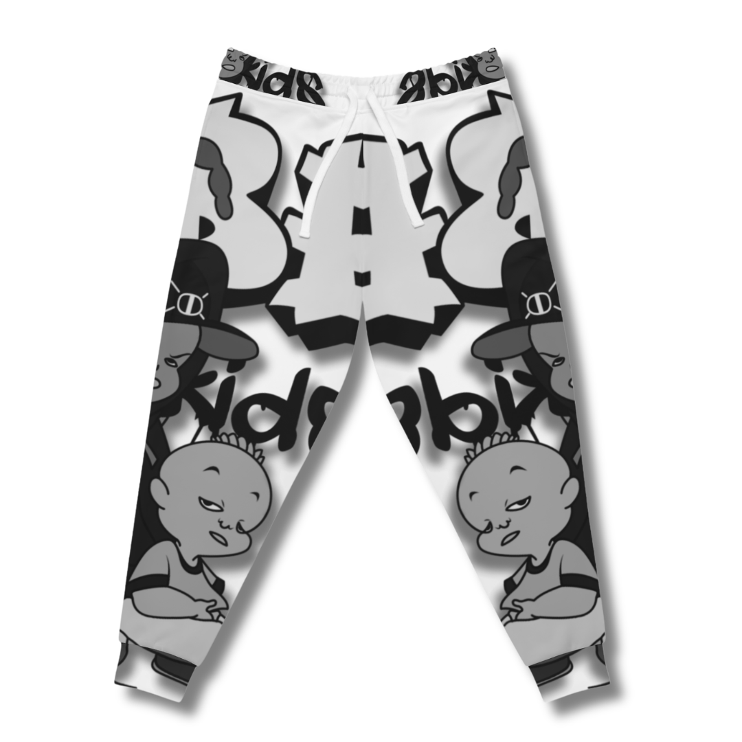 Vintage-Sealed The Hottest Rawest Sneakers & Apparel Clothing Store Around Online. BABE KIDS Men’s Cartoon Graphic Joggers – Fun, Playful Stylish! [WHITE] US Size [S-XL].