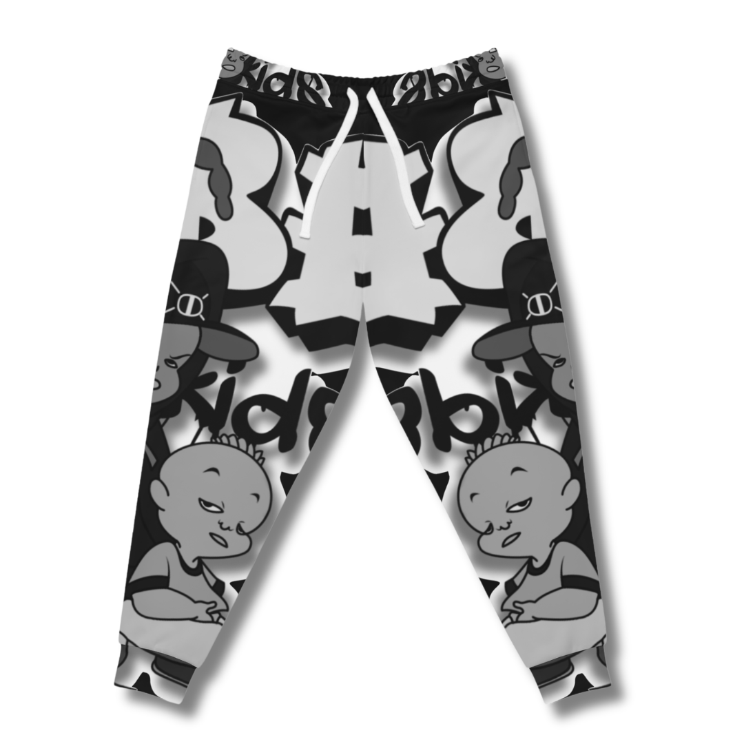Vintage-Sealed The Hottest Rawest Sneakers & Apparel Clothing Store Around Online. BABE KIDS Men’s Cartoon Graphic Joggers – Fun, Playful Stylish! [BLACK] US Size [S-XL].