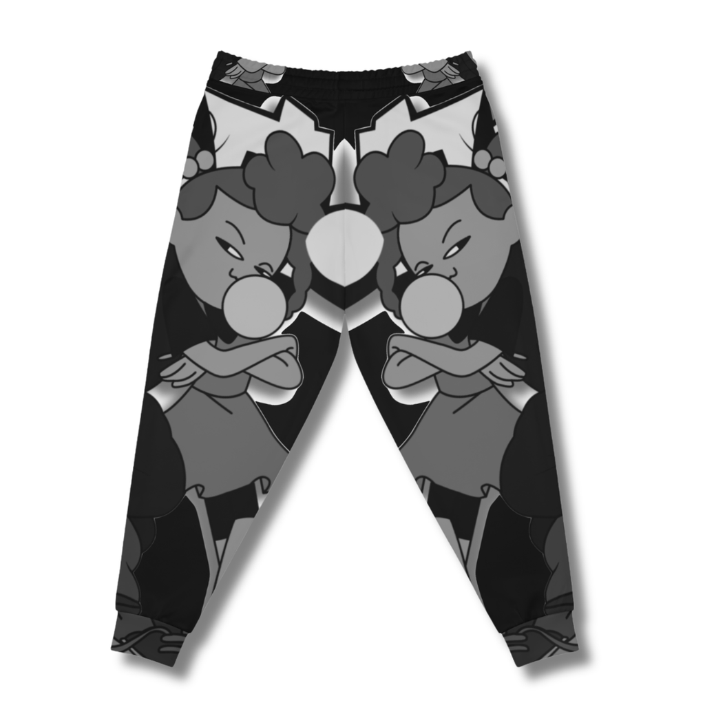 Vintage-Sealed The Hottest Rawest Sneakers & Apparel Clothing Store Around Online. BABE KIDS Men’s Cartoon Graphic Joggers – Fun, Playful Stylish! [BLACK] US Size [S-XL].