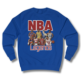 Vintage-Sealed The Hottest Rawest Sneakers & Apparel Clothing Store Around Online. NBA LEGENDS Graphic Sweatshirt – Men’s Vintage-Inspired Long Sleeve Pullover [BLUE] US Sizes [S-2XL].