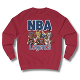 Vintage-Sealed The Hottest Rawest Sneakers & Apparel Clothing Store Around Online. NBA LEGENDS Graphic Sweatshirt – Men’s Vintage-Inspired Long Sleeve Pullover [RED] US Sizes [S-2XL].