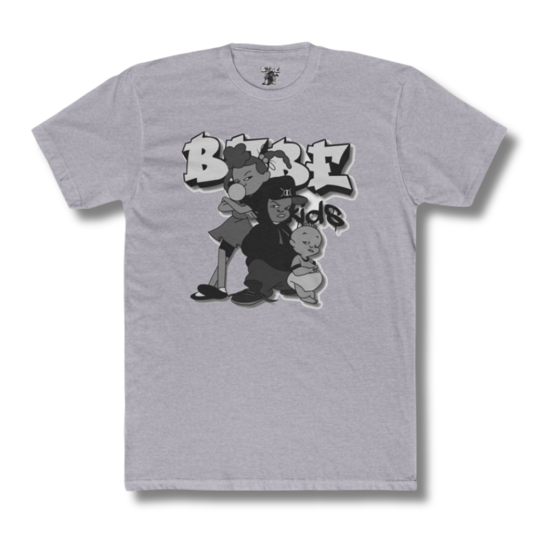 Vintage-Sealed The Hottest Rawest Sneakers & Apparel Clothing Store Around Online. BABE KIDS T-Shirt | Men’s Vintage Graphic Tee | Short Sleeve Streetwear Apparel [GRAY] US Sizes [S-2XL].