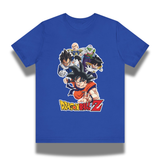 Vintage-Sealed The Hottest Rawest Sneakers & Apparel Clothing Store Around Online. Dragon Ball Z Squad Men’s T-Shirt | Vintage Graphic Tee | Short Sleeve Streetwear [Blue] US Sizes [S-2XL].