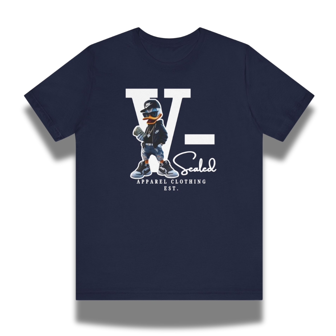 Vintage-Sealed The Hottest Rawest Sneakers & Apparel Clothing Store Around Online. V-Sealed "The Duck Quacking Cash" T-Shirt | Men's Short Sleeve Streetwear | Brand New Fashion [NAVY BLUE] US Size [S-2XL].