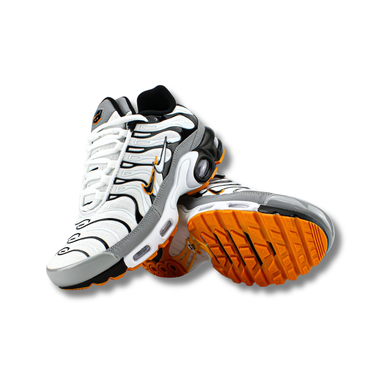 Vintage-Sealed The Hottest Rawest Sneakers & Apparel Clothing Store Around Online. Nike Air Max Plus TN Men's Sneakers – White Black Orange| US Sizes [7-11].