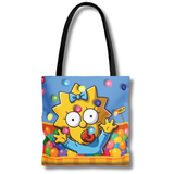Vintage-Sealed The Hottest Rawest Sneakers & Apparel Clothing Store Around Online. Maggie 3D Ball Pit Apparel Tote Bag | Fashion Accessory | Brand New [LIGHT-BLUE] US Sizes [One Size].
