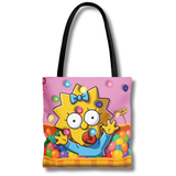 Vintage-Sealed The Hottest Rawest Sneakers & Apparel Clothing Store Around Online. Maggie 3D Ball Pit Apparel Tote Bag | Fashion Accessory | Brand New [PINK] US Sizes [One Size].