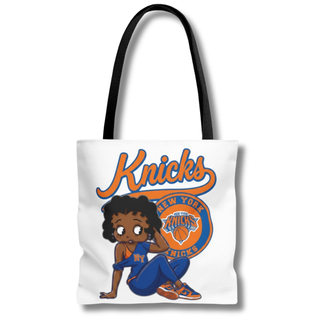 Vintage-Sealed The Hottest Rawest Sneakers & Apparel Clothing Store Around Online. Betty B. Knicks Tote Bag | Women's Basketball Carryall Fan Bags [WHITE] US Sizes [One Size].