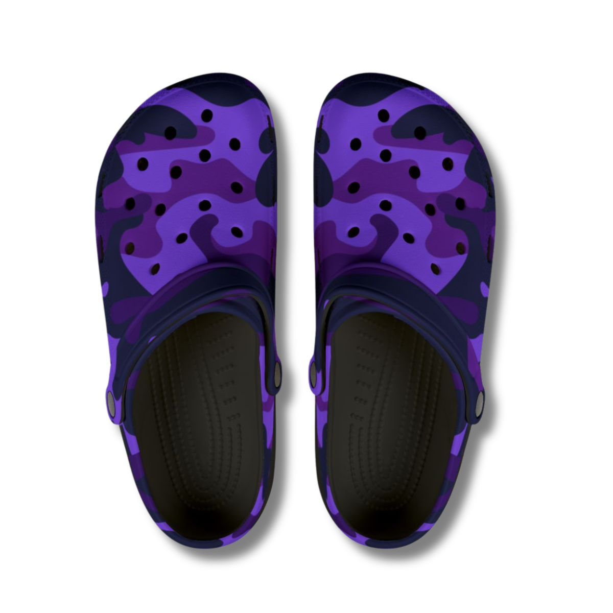 Vintage-Sealed The Hottest Rawest Sneakers & Apparel Clothing Store Around Online. CAMOUFLAGE Apparel Clogs | Brand New Women's Fashion Footwear [PURPLE] US Sizes [6-9.5].