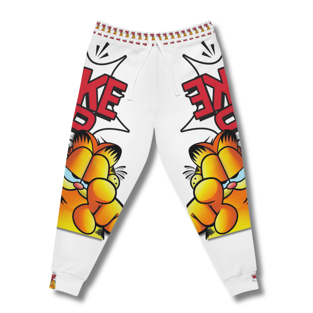 Vintage-Sealed The Hottest Rawest Sneakers & Apparel Clothing Store Around Online. GARFIELD “WAKE UP” WMNS Joggers – Funny Garfield Graphic Lounge & Streetwear Pants [WHITE] US Sizes [S-XL].