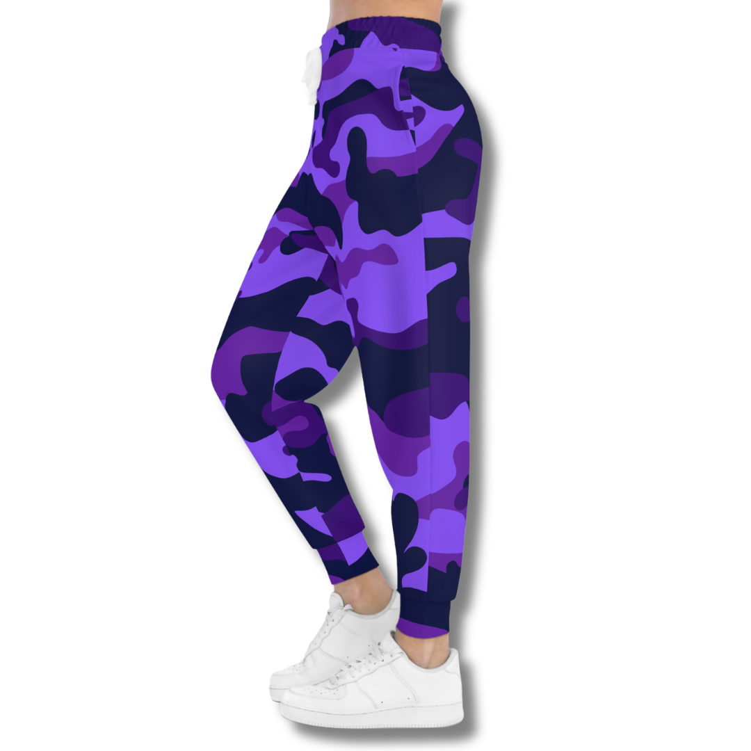 Vintage-Sealed The Hottest Rawest Sneakers & Apparel Clothing Store Around Online. CAMO Women’s Jogging Pants – Bold Camouflage Streetwear Style [PURPLE] US Sizes [S-XL].