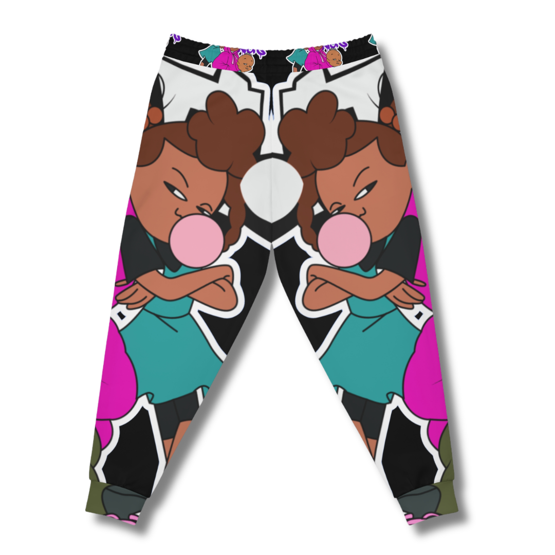 Vintage-Sealed The Hottest Rawest Sneakers & Apparel Clothing Store Around Online. BABE KIDS Women’s Cartoon Graphic Joggers – Fun, Playful Stylish [BLACK] US Sizes [S-XL].