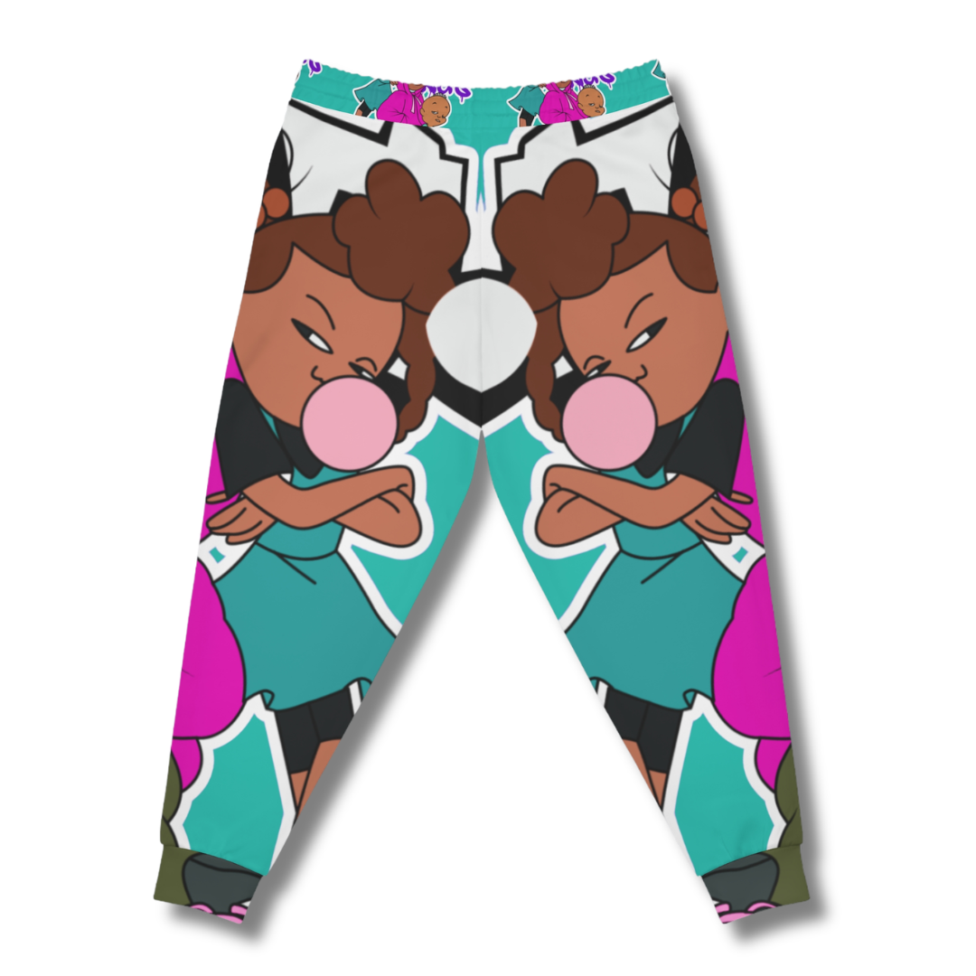 Vintage-Sealed The Hottest Rawest Sneakers & Apparel Clothing Store Around Online. BABE KIDS Women’s Cartoon Graphic Joggers – Fun, Playful Stylish [TURQUOISE] US Sizes [S-XL].