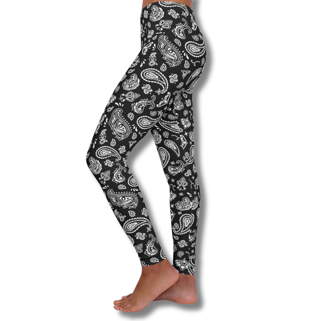 Vintage-Sealed The Hottest Rawest Sneakers & Apparel Clothing Store Around Online. Bandana Apparel Leggings| Brand New Women's Fashion [Black] US Sizes [S-2XL].