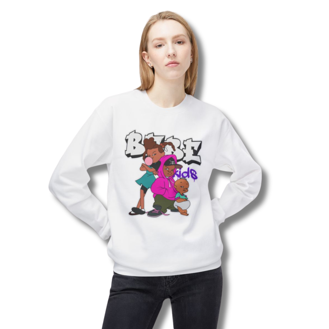 Vintage-Sealed The Hottest Rawest Sneakers & Apparel Clothing Store Around Online. BABE KIDS Crewneck Sweatshirt — Urban Cartoon Graphic | Long Sleeve Casual Streetwear
[WHITE] US Sizes [S-2XL].