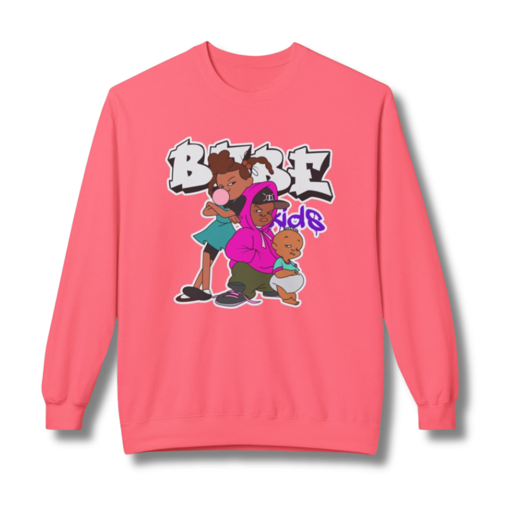 Vintage-Sealed The Hottest Rawest Sneakers & Apparel Clothing Store Around Online. BABE KIDS Crewneck Sweatshirt — Urban Cartoon Graphic | Long Sleeve Casual Streetwear
[PINK] US Sizes [S-2XL].