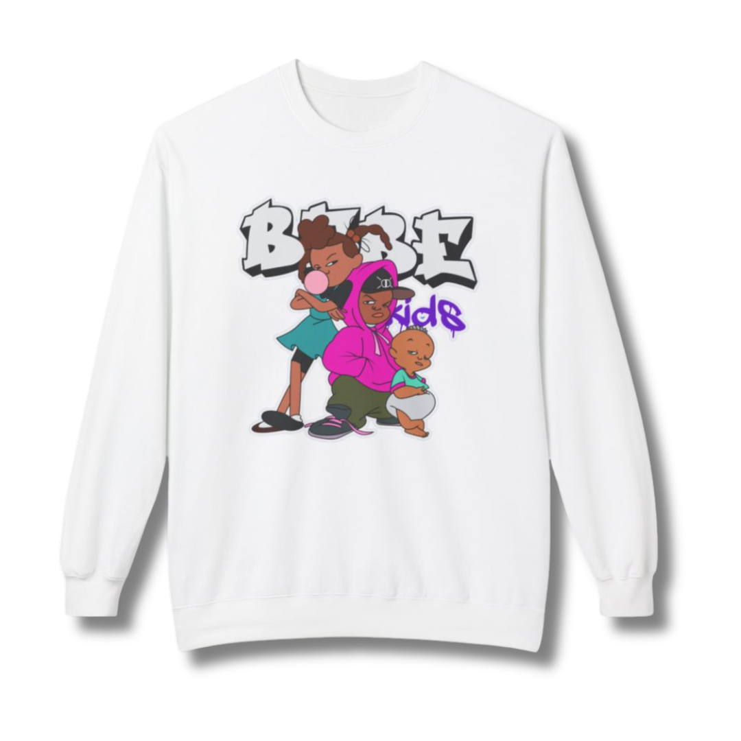 Vintage-Sealed The Hottest Rawest Sneakers & Apparel Clothing Store Around Online. BABE KIDS Crewneck Sweatshirt — Urban Cartoon Graphic | Long Sleeve Casual Streetwear
[WHITE] US Sizes [S-2XL].