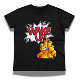Vintage-Sealed The Hottest Rawest Sneakers & Apparel Clothing Store Around Online. GARFIELD "WAKE UP" Women's T-Shirt | Short Sleeve Graphic Tee | Brand New [Black] US Sizes [S-2XL].