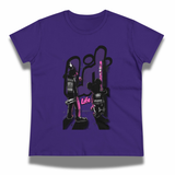 Vintage-Sealed The Hottest Rawest Sneakers & Apparel Clothing Store Around Online. Lit-Life Goofy & Mickey Women's Graphic Tee | Short Sleeve T-Shirt | Brand New [Purple] US Sizes [S-2XL].