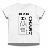 Vintage-Sealed The Hottest Rawest Sneakers & Apparel Clothing Store Around Online. EYE CHART Women's Graphic T-Shirt | Short Sleeve Tee | Brand New Fashion [White] US Sizes [S-2XL].