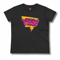 Vintage-Sealed The Hottest Rawest Sneakers & Apparel Clothing Store Around Online. YES Women’s Graphic Tee | Vintage-Inspired Cotton Streetwear T-Shirt [BLACK] US Sizes [S-2XL].