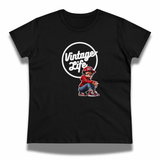 Vintage-Sealed The Hottest Rawest Sneakers & Apparel Clothing Store Around Online.Vintage-Life Betty B. ATL Falcons Women’s T-Shirt – Retro Graphic Short-Sleeve Casual Tee [Black] US Sizes [S-2XL].